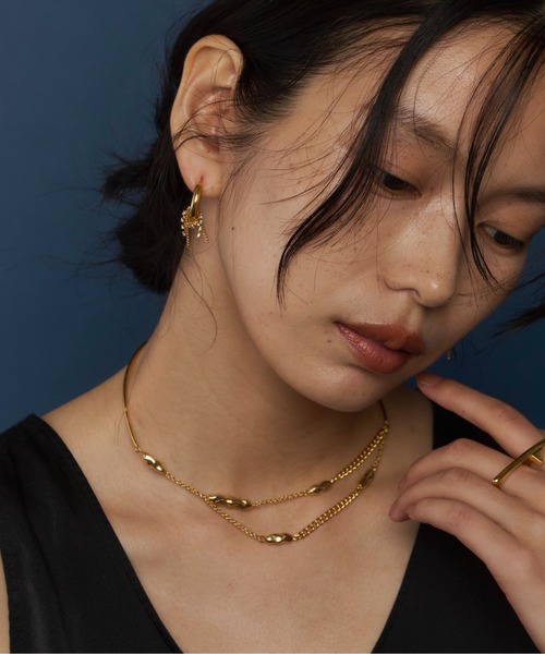 loni（ロニ）の「Nuance Stone Choker（チョーカー・レディース・ゴールド/シルバー・FREE）」の6枚目の写真