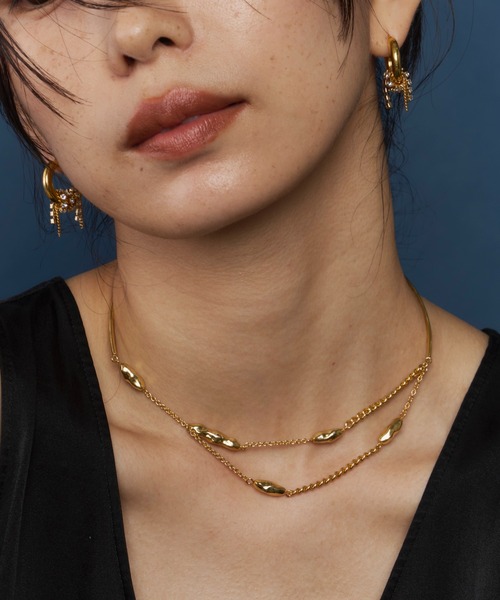 loni（ロニ）の「Nuance Stone Choker（チョーカー・レディース・ゴールド/シルバー・FREE）」の10枚目の写真