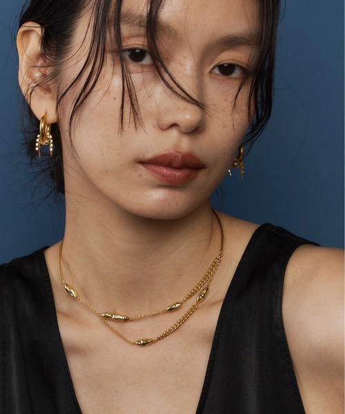 loni（ロニ）の「Nuance Stone Choker（チョーカー・レディース・ゴールド/シルバー・FREE）」の11枚目の写真