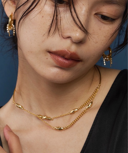 loni（ロニ）の「Nuance Stone Choker（チョーカー・レディース・ゴールド/シルバー・FREE）」の14枚目の写真