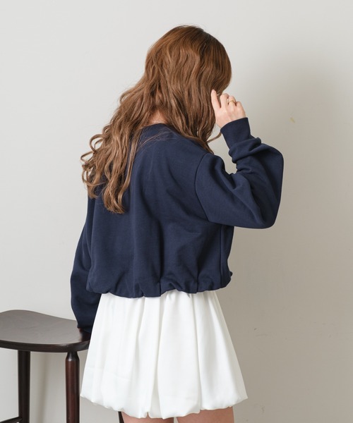 RAY CASSIN（レイカズン）の「ワンショルワッペンスウェットタンクセット（スウェット・レディース・レッド系その他2/ホワイト系その他2/ネイビー・FREE）」の16枚目の写真