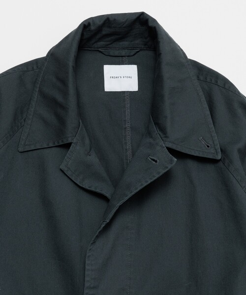 FREAK'S STORE(フリークスストア)の「フェード加工 ステンカラーコート/バルマカーンコート(ステンカラーコート・メンズ・チャコールグレー/ベージュ・LARGE/MEDIUM)」の4枚目の写真