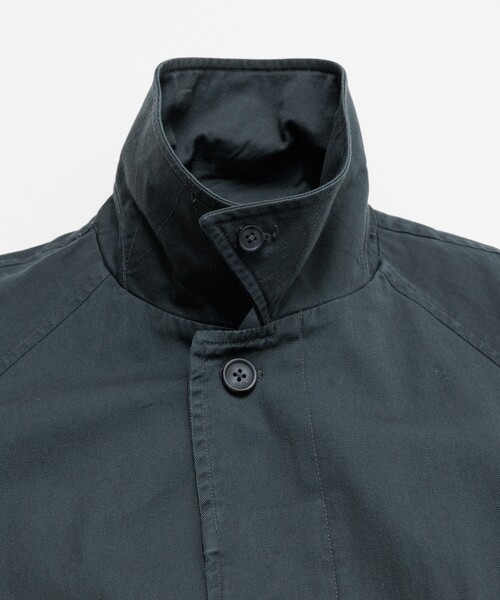 FREAK'S STORE(フリークスストア)の「フェード加工 ステンカラーコート/バルマカーンコート(ステンカラーコート・メンズ・チャコールグレー/ベージュ・LARGE/MEDIUM)」の5枚目の写真