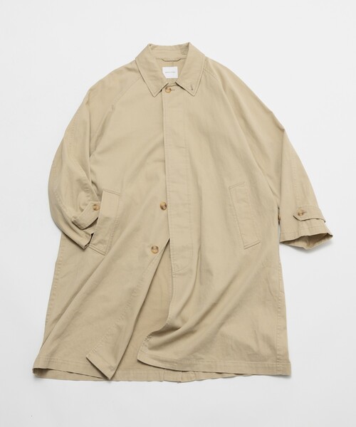 FREAK'S STORE(フリークスストア)の「フェード加工 ステンカラーコート/バルマカーンコート(ステンカラーコート・メンズ・チャコールグレー/ベージュ・LARGE/MEDIUM)」の14枚目の写真