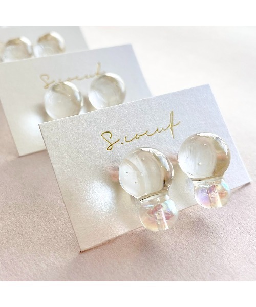 tone(トーン)の「【S.coeuf】【S.coeuf】金属アレルギー対応ピアス フォンダンしゃぼん(MA)(ピアス(両耳用)・レディース・ブラック/その他/シルバー/ゴールド・FREE)」の15枚目の写真