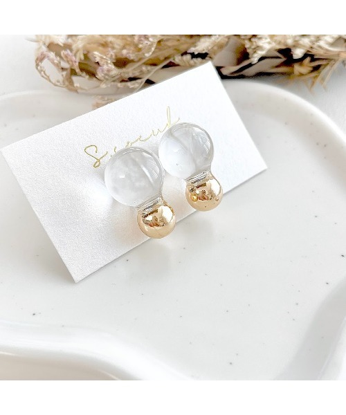 tone(トーン)の「【S.coeuf】【S.coeuf】金属アレルギー対応ピアス フォンダンしゃぼん(MA)(ピアス(両耳用)・レディース・ブラック/その他/シルバー/ゴールド・FREE)」の11枚目の写真