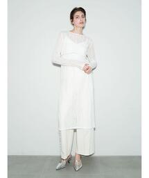 Te chichi | 【Atelier Sucre】サイドスリットレイヤードレースワンピース《2025spring catalog item》(ワンピース)