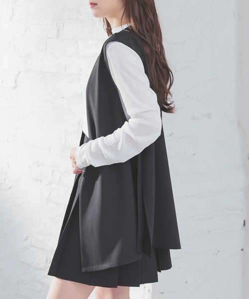 Honeys(ハニーズ)の「【ハニさら・接触冷感・抗菌防臭】脇ベルトベスト(ベスト・レディース・ベージュ/ブラック/杢グレー・L/LL/M/S/3L)」の22枚目の写真