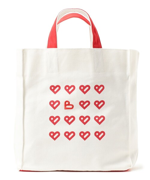 BEAMS HEART(ビームスハート)の「【A4サイズ収納可】B-HEARTロゴ キャンバス バッグ(トートバッグ・レディース・レッド/オレンジ/ブラック・ONE SIZE)」の16枚目の写真