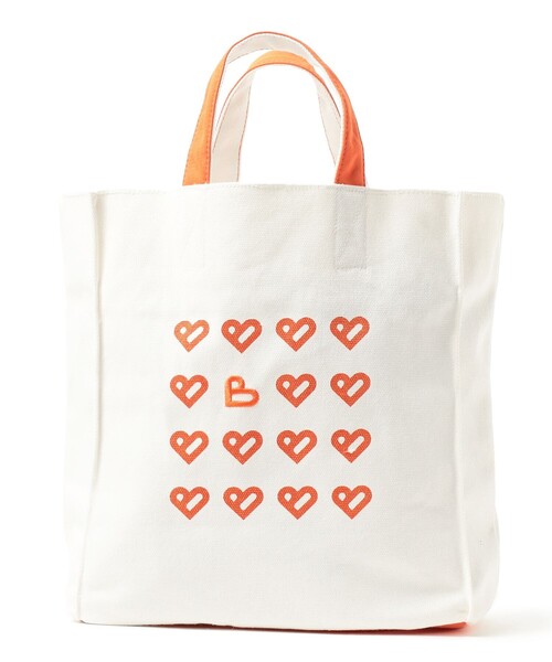BEAMS HEART(ビームスハート)の「【A4サイズ収納可】B-HEARTロゴ キャンバス バッグ(トートバッグ・レディース・レッド/オレンジ/ブラック・ONE SIZE)」の19枚目の写真