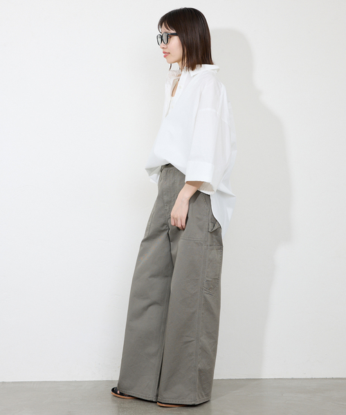 SLOBE IENA（スローブイエナ）の「オーバーサイズスキッパーシャツ 