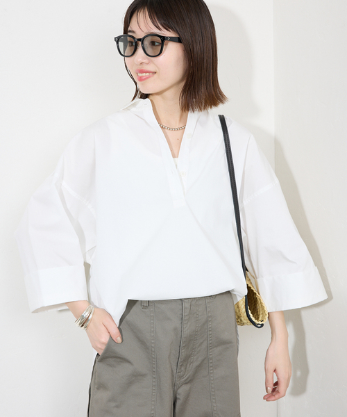 SLOBE IENA（スローブイエナ）の「オーバーサイズスキッパーシャツ 