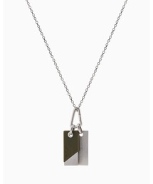 国内買付 ★EMPORIO ARMANI★ IDネックレス ブラッククリスタル エンポリオ アルマーニ】ドッグタグネックレス ステンレス