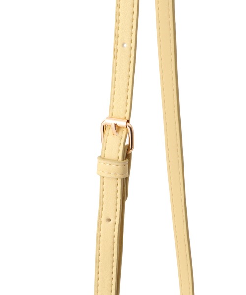 VIS（ビス）の「チェーンハンドル2WAY巾着バッグ（ハンドバッグ・レディース・ブラック/オフホワイト/イエロー系その他2・FREE）」の11枚目の写真