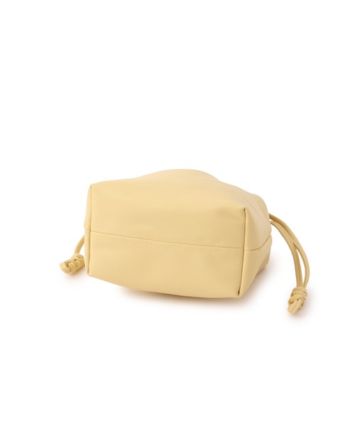 VIS（ビス）の「チェーンハンドル2WAY巾着バッグ（ハンドバッグ・レディース・ブラック/オフホワイト/イエロー系その他2・FREE）」の13枚目の写真