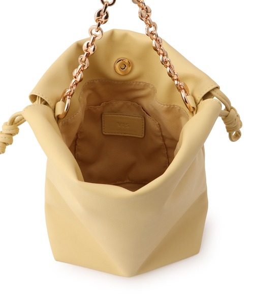 VIS（ビス）の「チェーンハンドル2WAY巾着バッグ（ハンドバッグ・レディース・ブラック/オフホワイト/イエロー系その他2・FREE）」の17枚目の写真