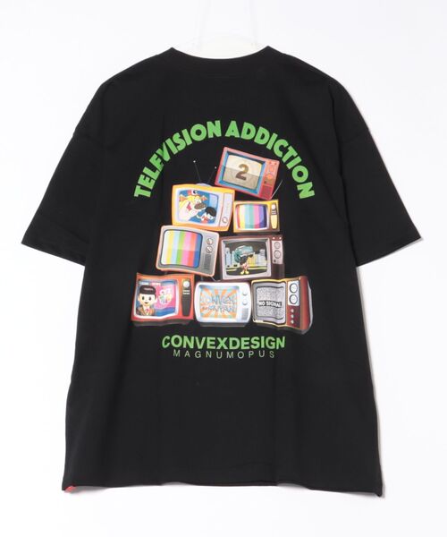 CONVEX（コンベックス）の「TVｱﾃﾞｨｸﾄ/WIDE-T(大人)（Tシャツ/カットソー・メンズ・ブラック/グリーン/オフホワイト・LARGE/MEDIUM）」の4枚目の写真