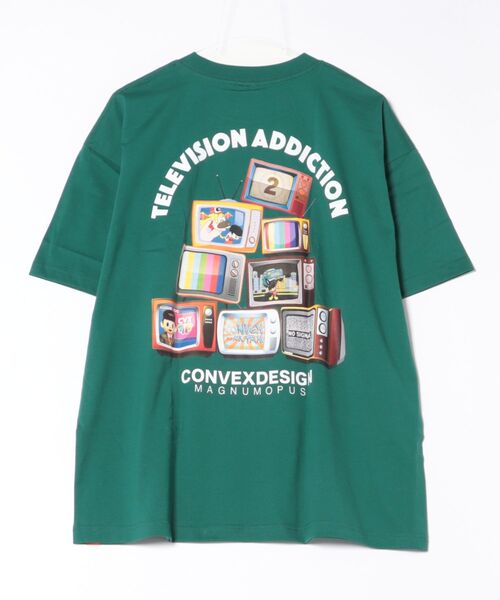 CONVEX（コンベックス）の「TVｱﾃﾞｨｸﾄ/WIDE-T(大人)（Tシャツ/カットソー・メンズ・ブラック/グリーン/オフホワイト・LARGE/MEDIUM）」の5枚目の写真
