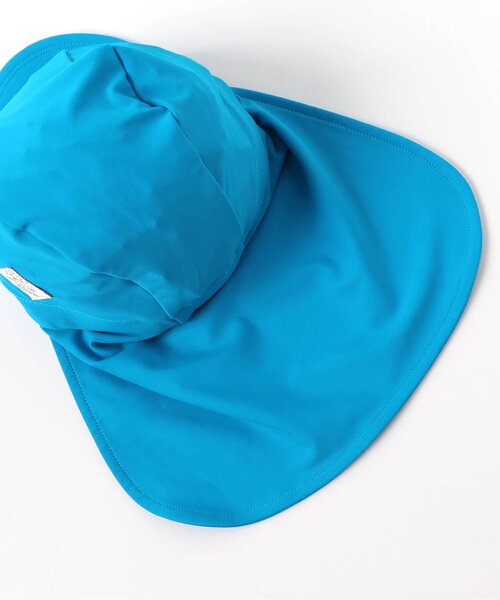 BREEZE(ブリーズ)の「【UVカット】日よけ付きスイムキャップ(スイムグッズ・キッズ・ターコイズブルー/オレンジ/レインボー・50/56)」の7枚目の写真