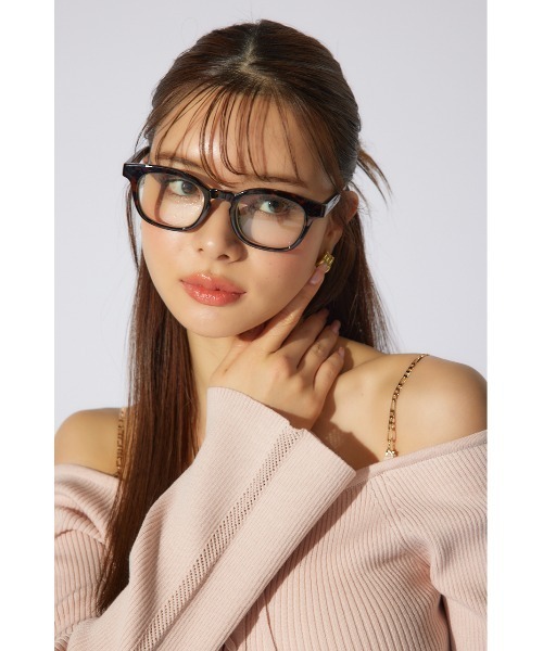 rienda（リエンダ）の「ベーシックウェリントンアイウェア 眼鏡 サングラス（メガネ・レディース・クリア/ブラック/ベージュ・FREE）」の8枚目の写真