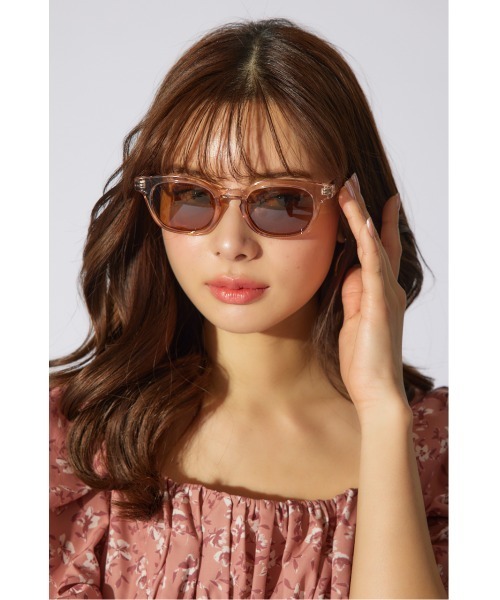 rienda（リエンダ）の「ベーシックウェリントンアイウェア 眼鏡 サングラス（メガネ・レディース・クリア/ブラック/ベージュ・FREE）」の21枚目の写真
