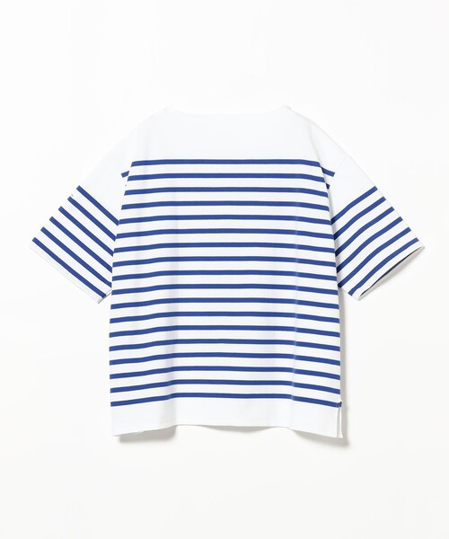 ORCIVAL(オーシバル)の「ORCIVAL / ボートネック ショートスリーブ プルオーバー(Tシャツ/カットソー・メンズ・サックスブルー/ライトグレー/ブルー・3/4)」の14枚目の写真