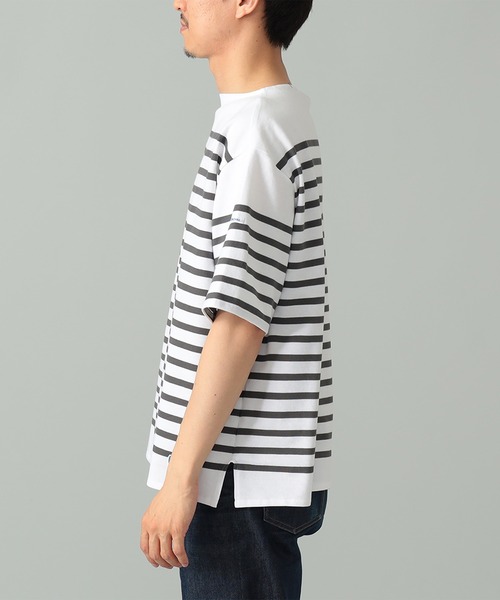 【美品】エブール Tシャツ カットソー プルオーバー ボートネック osharewalker カットソー レディース トップス プルオーバー