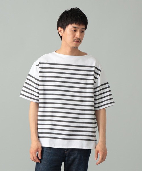 ORCIVAL オーシバル　ボートネックショートスリーブプルオーバー ネイビー ORCIVAL｜ボートネック ショートスリーブ BOAT NECK SHORT
