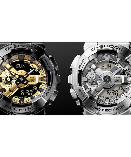G-SHOCK(ジーショック)の「GM-110シリーズ / Metal Coveredライン / GM-110D-8AJF(アナログ腕時計・メンズ・シルバー・FREE)」の6枚目の写真