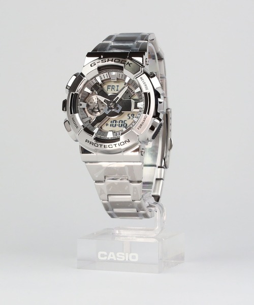 G-SHOCK(ジーショック)の「GM-110シリーズ / Metal Coveredライン / GM-110D-8AJF(アナログ腕時計・メンズ・シルバー・FREE)」の8枚目の写真