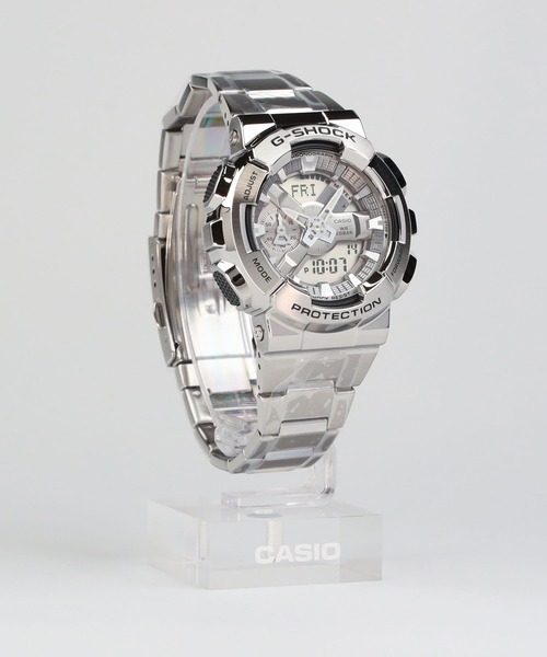 G-SHOCK(ジーショック)の「GM-110シリーズ / Metal Coveredライン / GM-110D-8AJF(アナログ腕時計・メンズ・シルバー・FREE)」の9枚目の写真