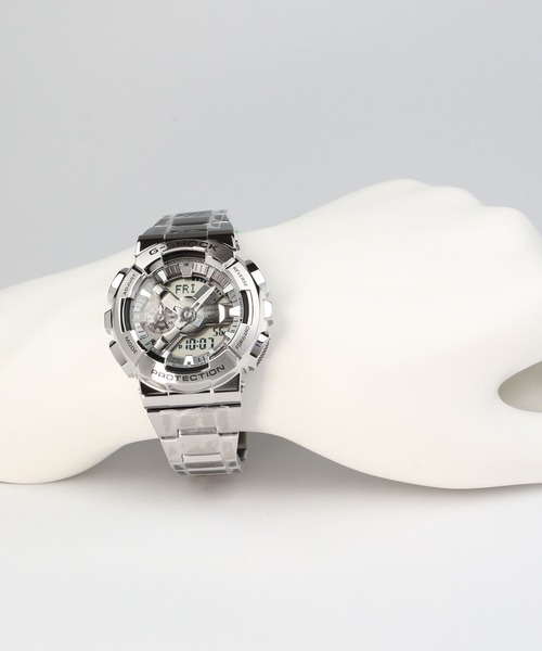 G-SHOCK(ジーショック)の「GM-110シリーズ / Metal Coveredライン / GM-110D-8AJF(アナログ腕時計・メンズ・シルバー・FREE)」の13枚目の写真