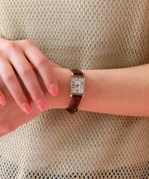MATOW(マトウ)の「【MATOW/マトウ】 Tsuki 朧月/腕時計/SQUARE【WEB限定】(アナログ腕時計・レディース・ワイン/シルバー/その他/ブラック/ブラウン・フリー)」の9枚目の写真