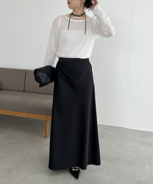 CAPRICIEUX LE'MAGE（カプリシューレマージュ）の「2SETチュールロンT（Tシャツ/カットソー・レディース・ホワイト/ベージュ/ブラック・FREE）」の20枚目の写真