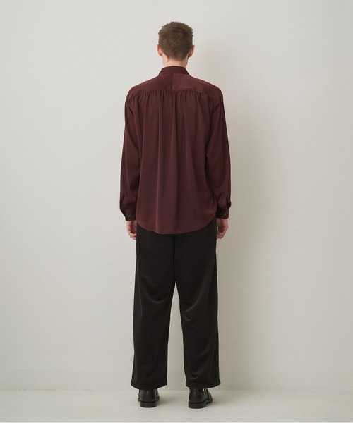 Juha（ユハ）の「HUSH GATHER L/S SHIRT（シャツ/ブラウス・メンズ・ホワイト/ボルドー/ブラック・3/4）」の15枚目の写真