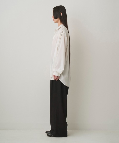 Juha（ユハ）の「HUSH GATHER L/S SHIRT（シャツ/ブラウス・メンズ・ホワイト/ボルドー/ブラック・3/4）」の18枚目の写真