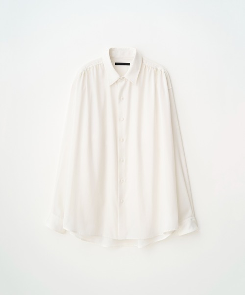 Juha（ユハ）の「HUSH GATHER L/S SHIRT（シャツ/ブラウス・メンズ・ホワイト/ボルドー/ブラック・3/4）」の6枚目の写真