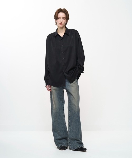 Juha（ユハ）の「HUSH GATHER L/S SHIRT（シャツ/ブラウス・メンズ・ホワイト/ボルドー/ブラック・3/4）」の20枚目の写真