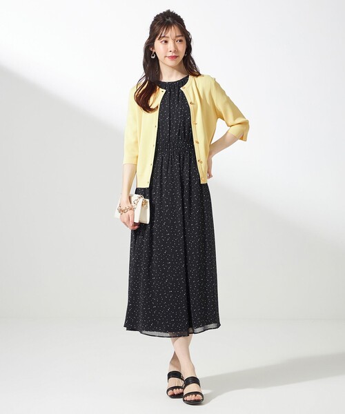 ANY SIS(エニィスィス)の「【接触冷感・UVカット・洗える】ハーフスリーブ カーディガン(カーディガン/ボレロ・レディース・ホワイト系/スカイブルー系9/ライトイエロー系/ネイビー系・4)」の17枚目の写真