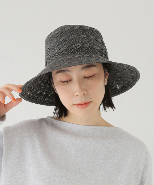 Odds（オッズ）の「Odds/オッズ MIX GARA HAT（ハット・レディース・アイボリー/ブラック・FREE）」の7枚目の写真