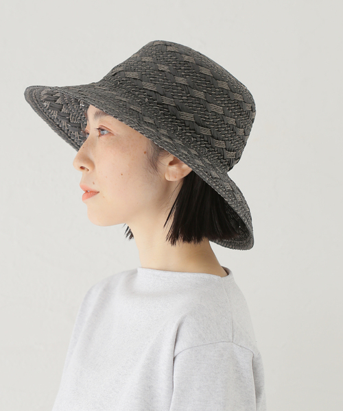 Odds（オッズ）の「Odds/オッズ MIX GARA HAT（ハット・レディース・アイボリー/ブラック・FREE）」の6枚目の写真