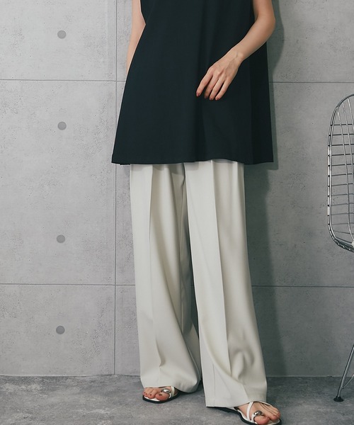 ANOTHER S(アナザーエス)の「ベルト付きスラックス(スラックス・レディース・ブラック/アイボリー・S/M/L)」の20枚目の写真