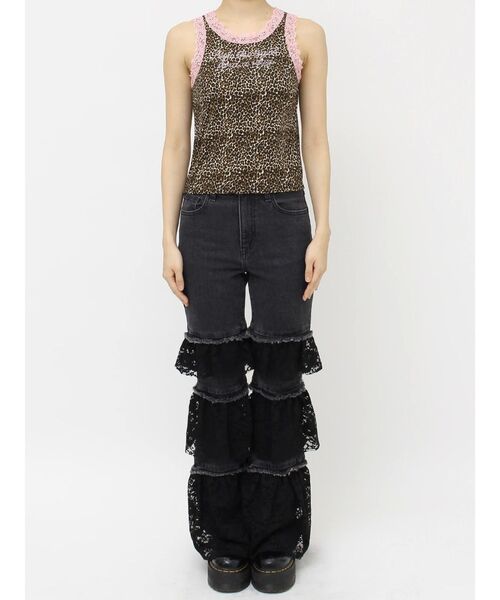 jouetie(ジュエティ)の「レースラインストーンログタンクブラトップ(タンクトップ・レディース・その他2/レッド/ブラウン/ブラック/オフホワイト・MEDIUM)」の14枚目の写真