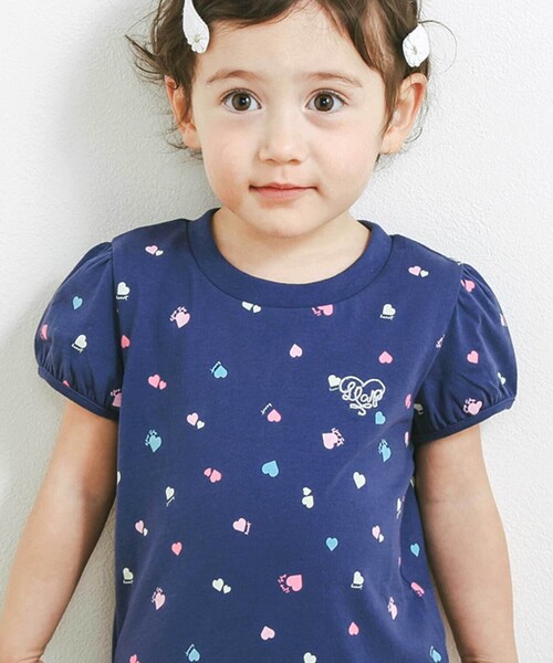 SLAP SLIP（スラップスリップ）の「【スララク/防汚加工/オーガニックコットン】ときめき女の子半袖Tシャツ(80~130cm)（Tシャツ/カットソー・キッズ・パープル/ホワイト/ホワイト系その他2/ピンク/ブルー/グリーン系その他/ピンク系その他/ブルー系その他2・120cm/130cm/110cm/90cm/80ｃｍ/100cm）」の6枚目の写真