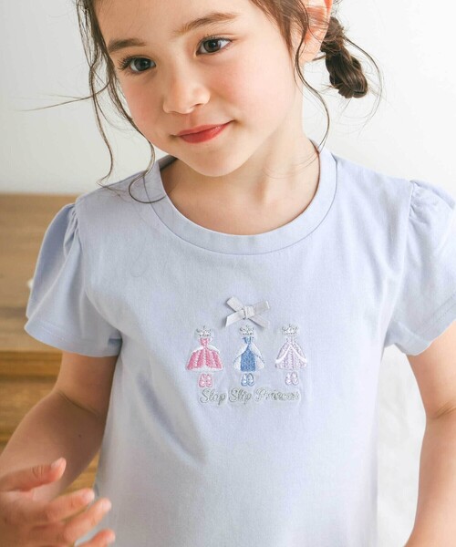 SLAP SLIP（スラップスリップ）の「【スララク/防汚加工/オーガニックコットン】ときめき女の子半袖Tシャツ(80~130cm)（Tシャツ/カットソー・キッズ・パープル/ホワイト/ホワイト系その他2/ピンク/ブルー/グリーン系その他/ピンク系その他/ブルー系その他2・120cm/130cm/110cm/90cm/80ｃｍ/100cm）」の14枚目の写真