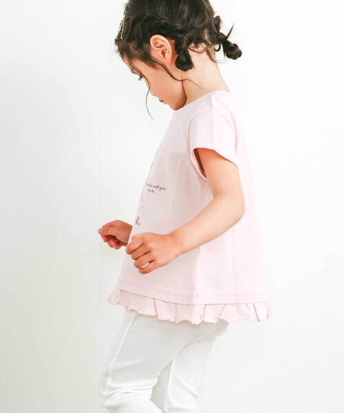 SLAP SLIP（スラップスリップ）の「【スララク/防汚加工/オーガニックコットン】ときめき女の子半袖Tシャツ(80~130cm)（Tシャツ/カットソー・キッズ・パープル/ホワイト/ホワイト系その他2/ピンク/ブルー/グリーン系その他/ピンク系その他/ブルー系その他2・120cm/130cm/110cm/90cm/80ｃｍ/100cm）」の15枚目の写真