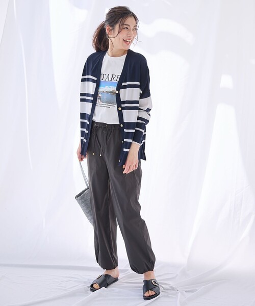 ANY（エニィ）の「クールタッチボクシーカーディガン（カーディガン/ボレロ・レディース・ネイビー系1/グレー系1・4）」の10枚目の写真