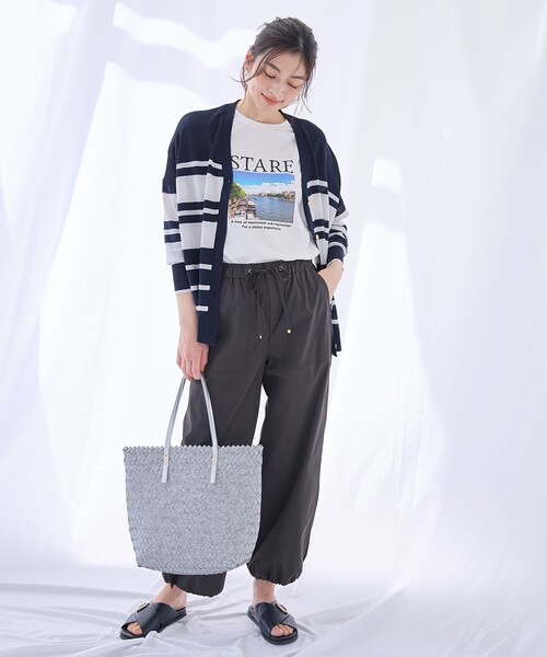 ANY（エニィ）の「クールタッチボクシーカーディガン（カーディガン/ボレロ・レディース・ネイビー系1/グレー系1・4）」の11枚目の写真