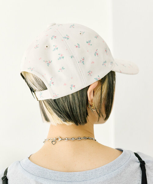 w closet（ダブルクローゼット）の「フラワーキャップ（キャップ・レディース・ピンク/アイボリー・FREE）」の5枚目の写真