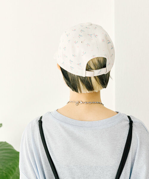 w closet（ダブルクローゼット）の「フラワーキャップ（キャップ・レディース・ピンク/アイボリー・FREE）」の6枚目の写真